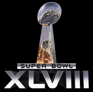 The logo for Super Bowl XLVIII in East Rutherford, New Jersey.