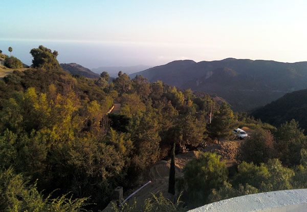 The Pacific Ocean as seen from the mansion.