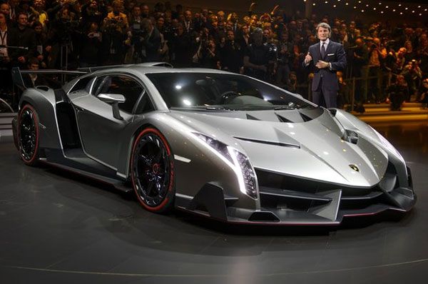 The Lamborghini Veneno on display at the Geneva Motor Show, on March 4, 2013.