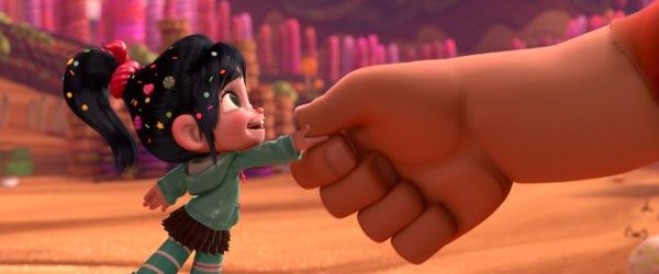 Vanellope (Sarah Silverman) shakes hands with Ralph in WRECK-IT RALPH. Vanellope (Sarah Silverman) shakes hands with Ralph in WRECK-IT RALPH.