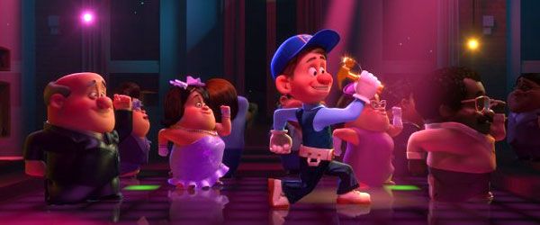 Fix-It Felix, Jr. (Jack McBrayer) parties with his fellow neighbors in WRECK-IT RALPH. Fix-It Felix, Jr. (Jack McBrayer) parties with his fellow neighbors in WRECK-IT RALPH.