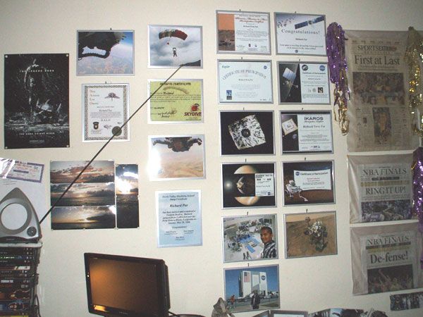 My Air & Space Wall of Fame...with the SoCal Sports Wall of Fame partially visible.