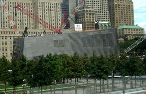 The 9/11 Memorial Museum undergoes construction in New York City.