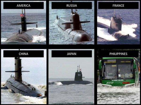 So how many torpedoes does the Philippines' sub carry?