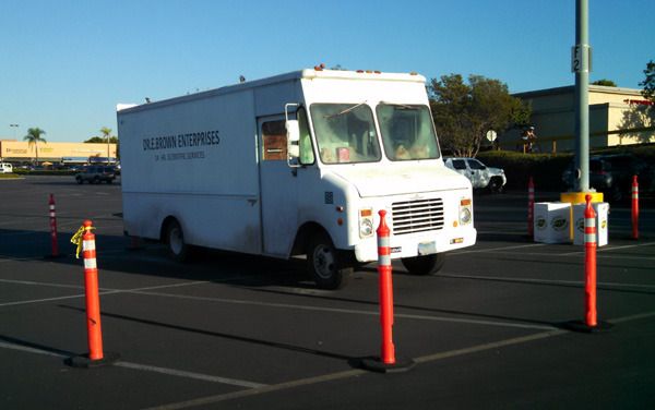 Doc Brown's van from BACK TO THE FUTURE is on display at Puente Hills Mall in the City of Industry...on September 30, 2015. Doc Brown's van from BACK TO THE FUTURE is on display at Puente Hills Mall in the City of Industry...on September 30, 2015.