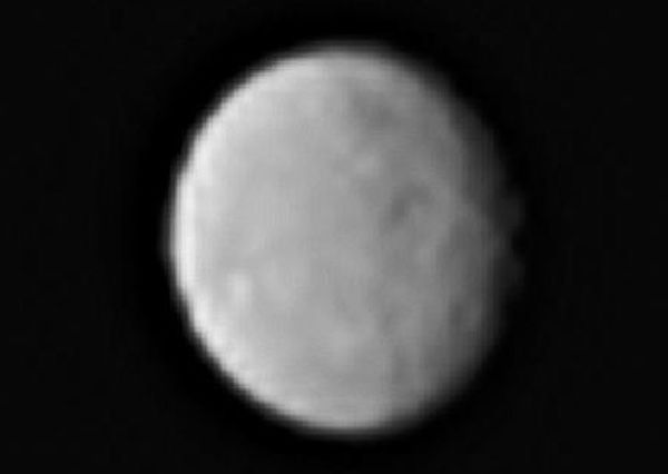 A cropped image of the dwarf planet Ceres that was taken by NASA's Dawn spacecraft from a distance of 238,000 miles (383,000 kilometers), on January 13, 2015.