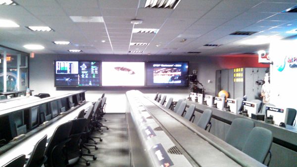 Visiting the Mission Support Room inside the Space Flight Operations Facility at NASA's Jet Propulsion Laboratory near Pasadena, CA...on October 12, 2014.
