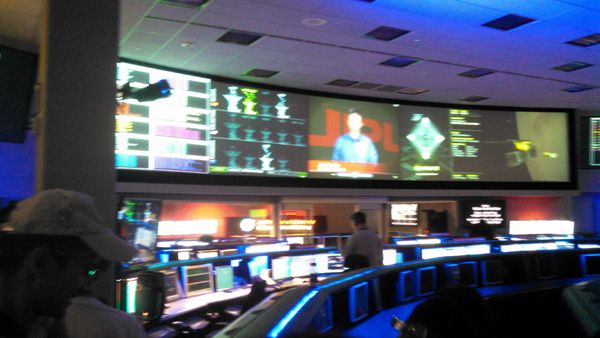 Visiting the Space Flight Operations Facility at NASA's Jet Propulsion Laboratory near Pasadena, CA...on October 12, 2014.