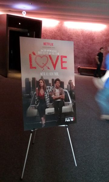 At a Q&A screening for LOVE at Landmark Theatres in west Los Angeles...on June 14, 2016.
