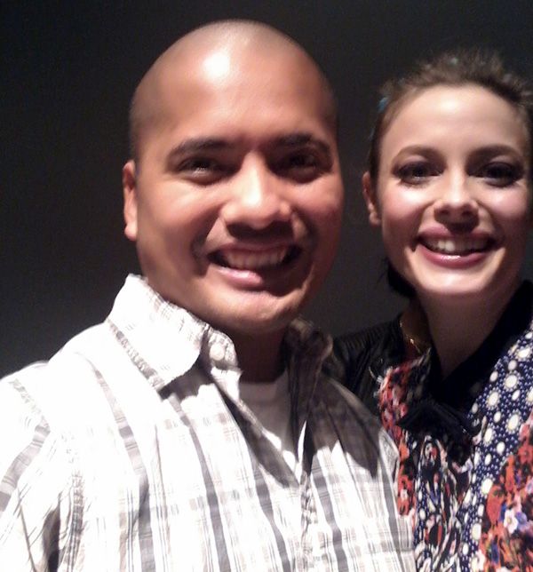 Taking a selfie with Gillian Jacobs after the LOVE Q&A screening at Landmark Theatres in west Los Angeles...on June 14, 2016.