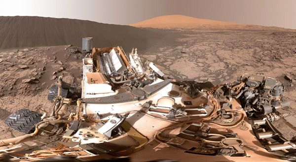 A 360-degree view of Namib Dune on Mars...taken by NASA's Curiosity rover on December 18, 2015.