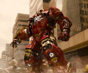 The Hulkbuster suit will see action in AVENGERS: AGE OF ULTRON.