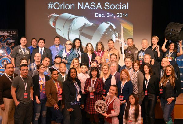 A group photo that we took during the NASA Social event at the Jet Propulsion Laboratory near Pasadena, California...on December 3, 2014.