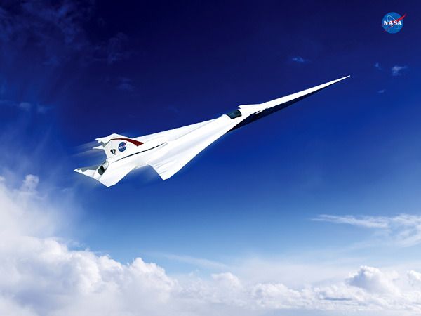 An artist's concept of an 'X-plane' being designed by Lockheed Martin for NASA.