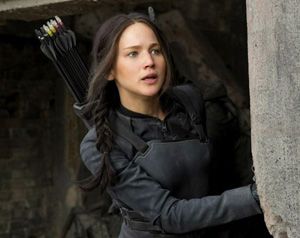 Jennifer Lawrence plays Katniss Everdeen in the second and final installment of THE HUNGER GAMES: MOCKINGJAY.