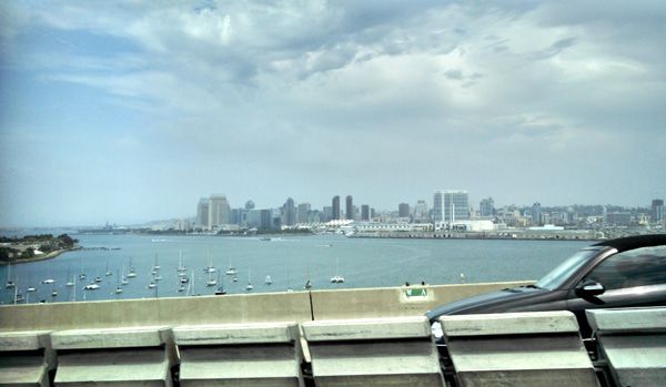 Downtown San Diego as seen from the Coronado Bridge, on July 25, 2014.