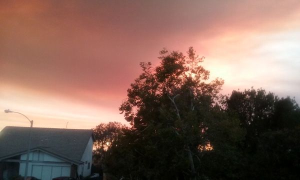 The cloud of smoke caused by the Sand Fire is an ominous sight to see from my house in West Covina...on July 22, 2016.