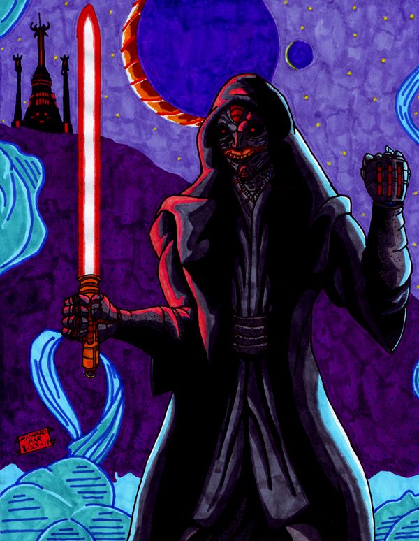 My own drawing of the Sith Inquisitor...who may or may not be in STAR WARS: EPISODE VII.