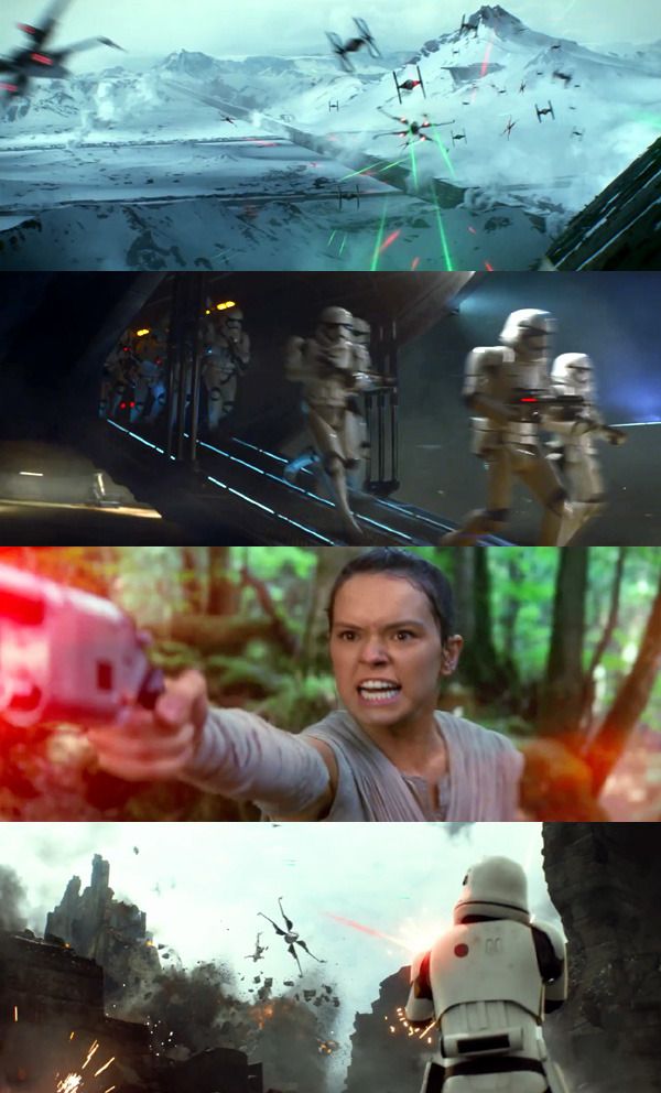 Screenshots from the final theatrical trailer for STAR WARS: THE FORCE AWAKENS. Screenshots from the final theatrical trailer for STAR WARS: THE FORCE AWAKENS.