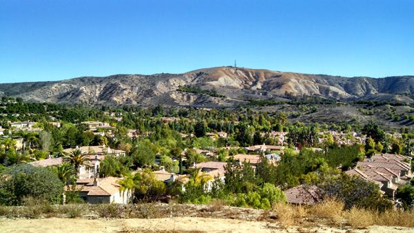 A view from the trail Nancy and I used for our hike in Orange County, CA...on November 17, 2014.