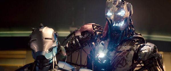 Ultron crushes the head of his lifeless duplicate in 2015's AVENGERS: AGE OF ULTRON. Ultron crushes the head of his lifeless duplicate in 2015's AVENGERS: AGE OF ULTRON.
