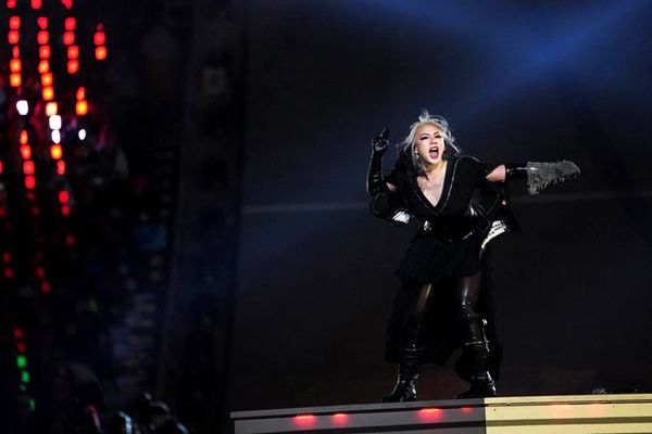 South Korean rapper CL performs during the closing ceremony for the 2018 Winter Olympic Games...on February 25, 2018.