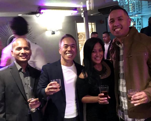 Glen, Jane, Alfred and I pose for a group photo aboard the Endless Dreams during our 20-year high school reunion...on October 6, 2018.