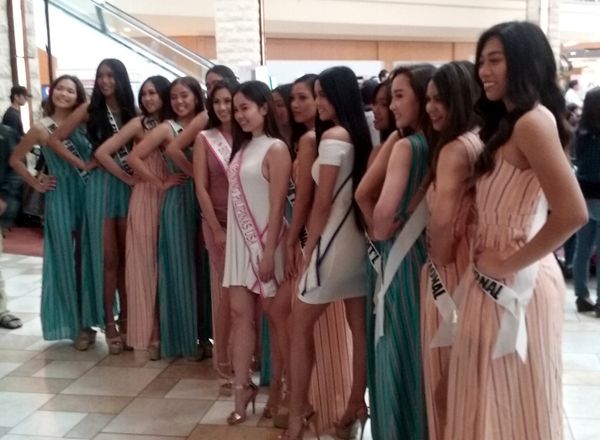 A group of models pose for photos during ASEAN Fest 2018 at Puente Hills Mall in City of Industry, California...on May 26, 2018.