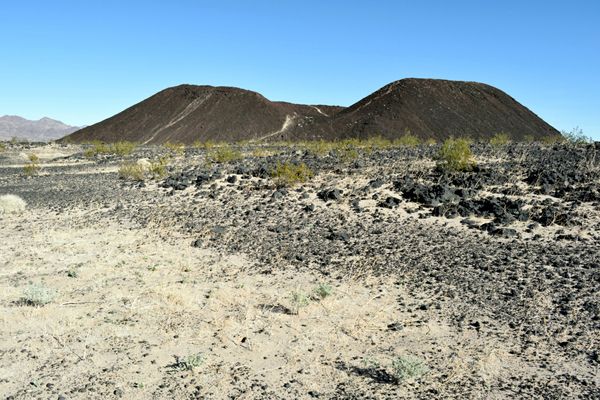 A snapshot that I took of Amboy Crater in California's Mojave Desert...on December 2, 2018.