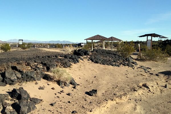 The 1.5-mile hike back to the parking lot felt a lot quicker than the one to Amboy Crater...on December 2, 2018.