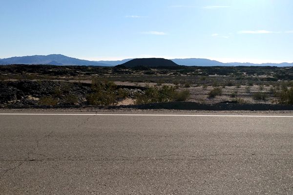 Amboy Crater as seen from Route 66...on December 2, 2018.