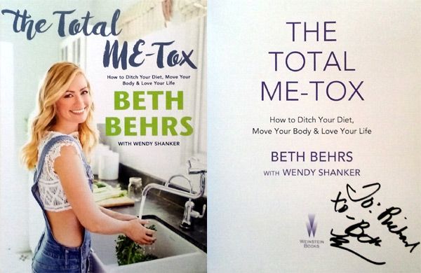 My autographed copy of Beth Behrs' book THE TOTAL ME-TOX.