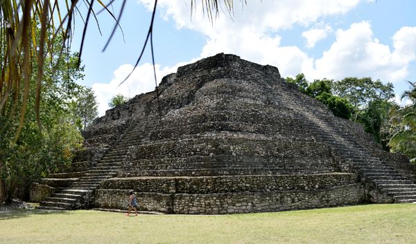 An ancient Mayan ruin in Chacchoben, Mexico...on March 21, 2018.