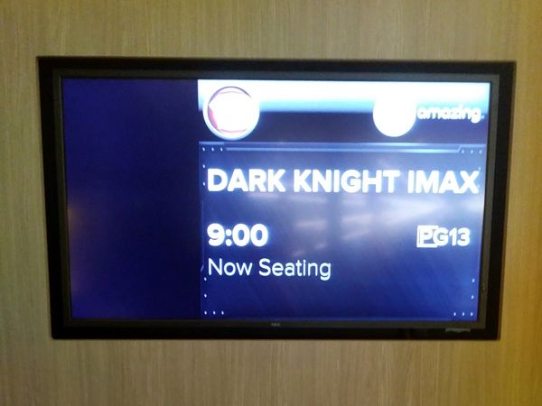 About to watch THE DARK KNIGHT on IMAX at Universal Cinema AMC in CityWalk...on August 26, 2018.