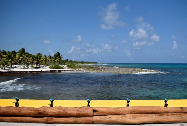 A snapshot of the pristine water off the shore of Costa Maya, Mexico, on March 21, 2018.