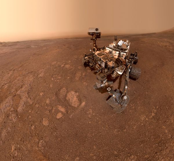 A self-portrait of NASA's Curiosity Mars rover, taken with a camera on her robotic arm on January 15, 2019.