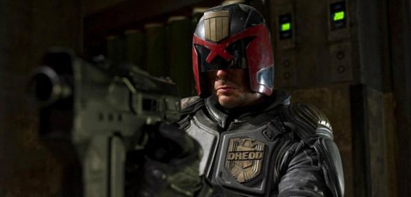 Karl Urban as Judge Dredd in 2012's DREDD. Karl Urban as Judge Dredd in 2012's DREDD.