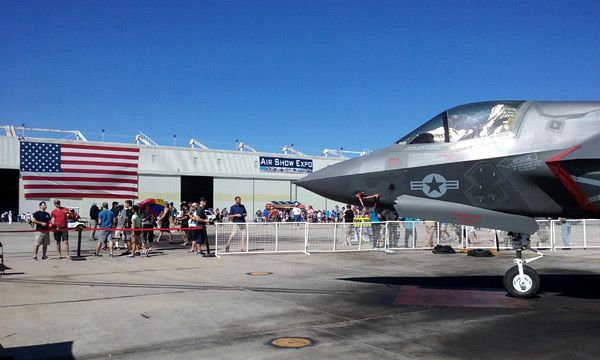 A photo that I took of an F-35B Lightning II at the Miramar Marine Corps Air Station in San Diego, CA...on September 24, 2016.