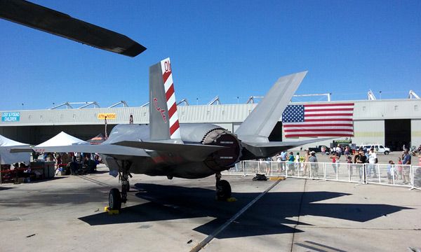 Another photo that I took of an F-35B Lightning II at the Miramar Marine Corps Air Station in San Diego...on September 24, 2016.