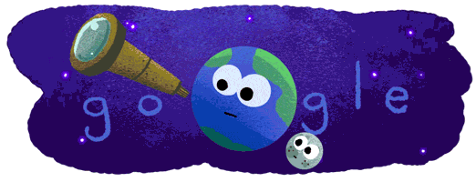 An animated GIF of TRAPPIST-1's 'Google doodle.'