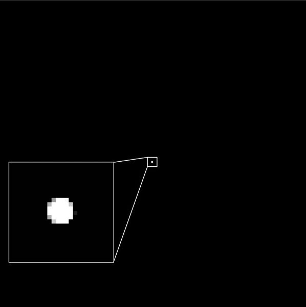 Another image of asteroid Ryugu that was taken from a distance of 1,500 kilometers...by JAXA's Hayabusa 2 spacecraft on June 10, 2018 (Japan Time).