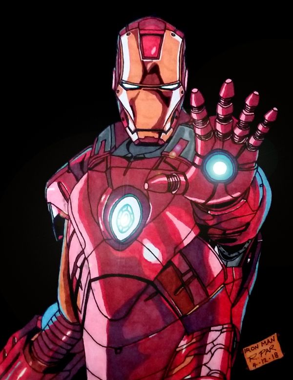 My illustration of IRON MAN. My illustration of IRON MAN.