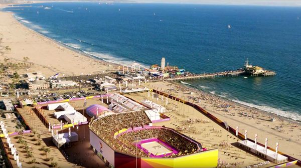 Santa Monica Pier is the proposed venue for beach volleyball during the 2028 Los Angeles Games.