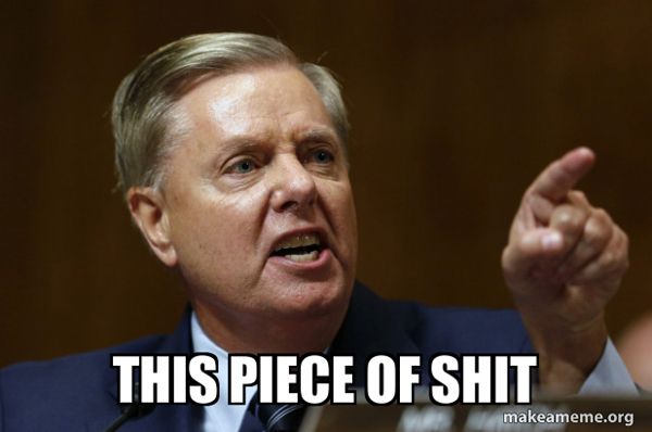 Lindsey Graham is apparently owned by Donald Trump and Vladimir Putin...but WHY?