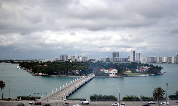 A snapshot of Miami as seen from aboard the Norwegian Jade on March 12, 2018.