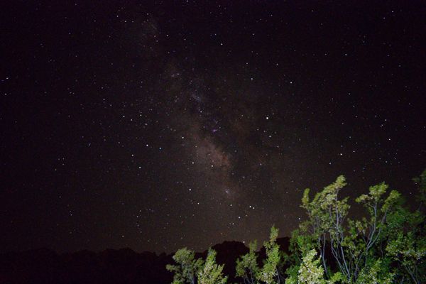 The Milky Way as seen from Joshua Tree National Park in California...on July 20, 2017.