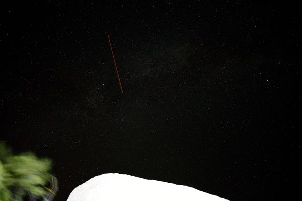 The Milky Way as seen from Joshua Tree National Park in California...on July 20, 2017.