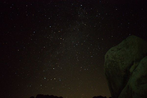 The Milky Way as seen from Joshua Tree National Park in California...on July 20, 2017.