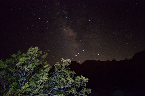 The Milky Way as seen from Joshua Tree National Park in California...on July 20, 2017.