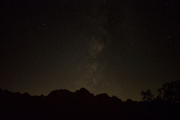 The Milky Way as seen from Joshua Tree National Park in California...on July 20, 2017.